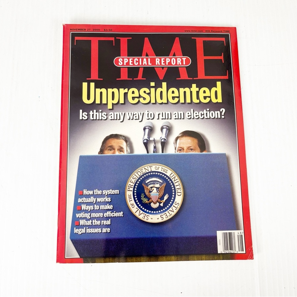 Time Magazine Special Report Unpresidented November 27 2000
